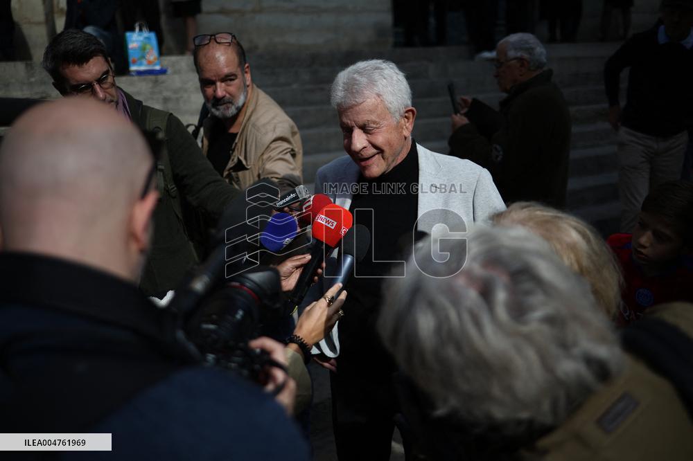 Funeral of Italo-French actress Claudia Cardinale at Saint-Roch Church - Paris