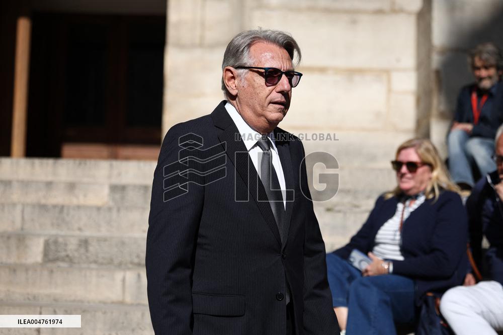 Funeral of Italo-French actress Claudia Cardinale at Saint-Roch Church - Paris