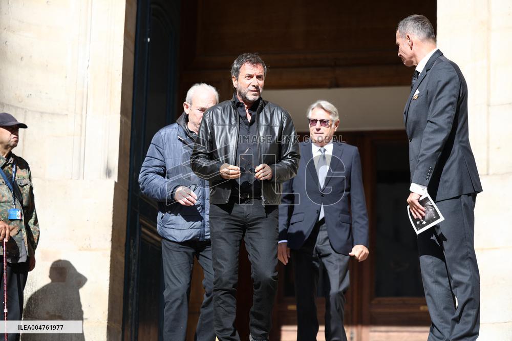 Funeral of Italo-French actress Claudia Cardinale at Saint-Roch Church - Paris