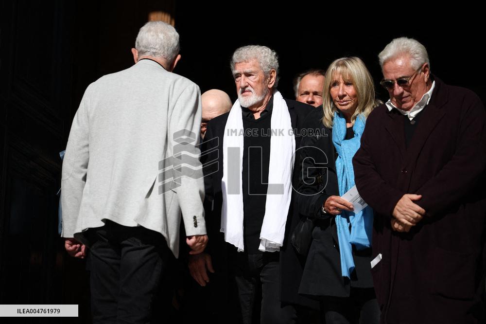 Funeral of Italo-French actress Claudia Cardinale at Saint-Roch Church - Paris
