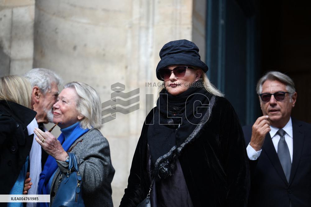 Funeral of Italo-French actress Claudia Cardinale at Saint-Roch Church - Paris