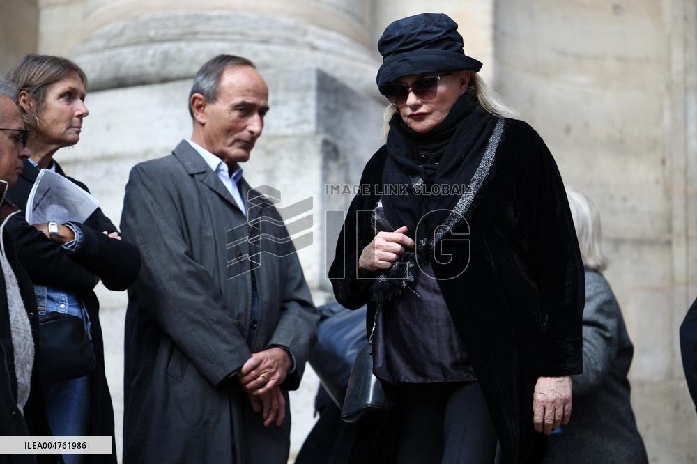 Funeral of Italo-French actress Claudia Cardinale at Saint-Roch Church - Paris