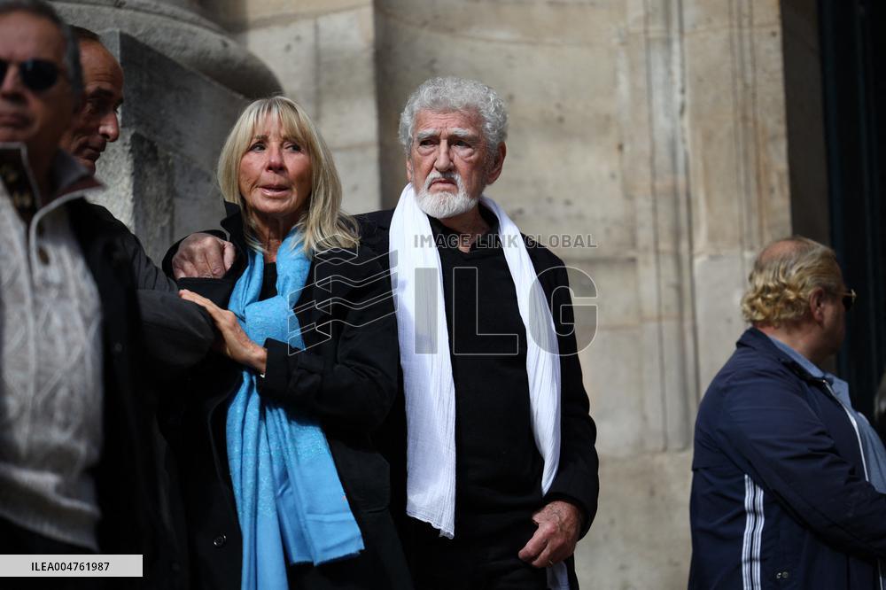 Funeral of Italo-French actress Claudia Cardinale at Saint-Roch Church - Paris