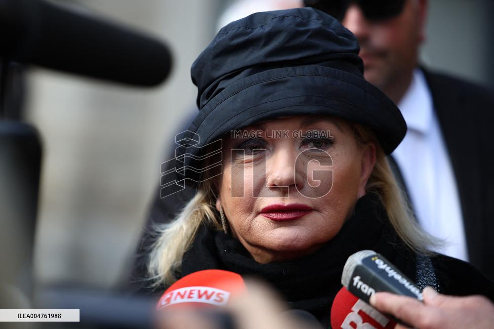 Funeral of Italo-French actress Claudia Cardinale at Saint-Roch Church - Paris