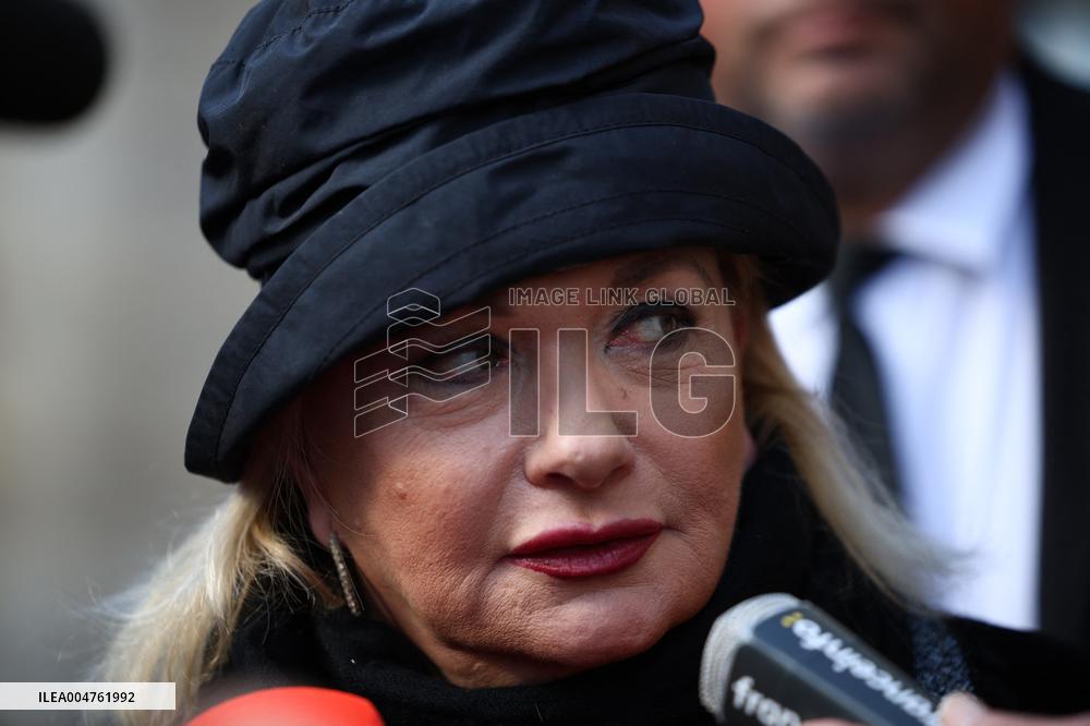 Funeral of Italo-French actress Claudia Cardinale at Saint-Roch Church - Paris