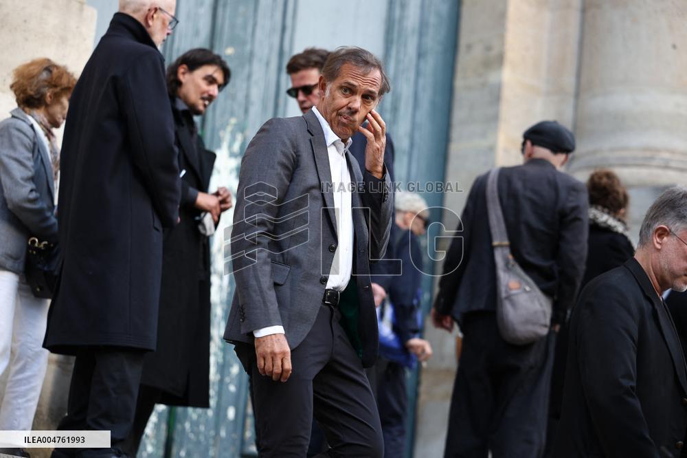 Funeral of Italo-French actress Claudia Cardinale at Saint-Roch Church - Paris