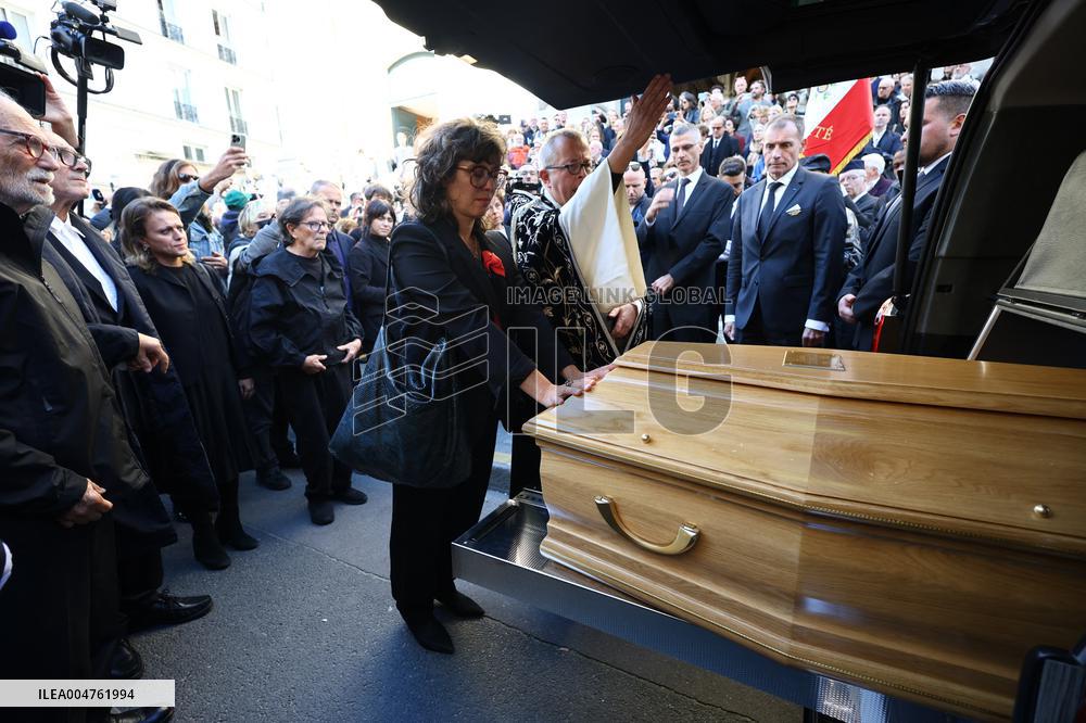 Funeral of Italo-French actress Claudia Cardinale at Saint-Roch Church - Paris