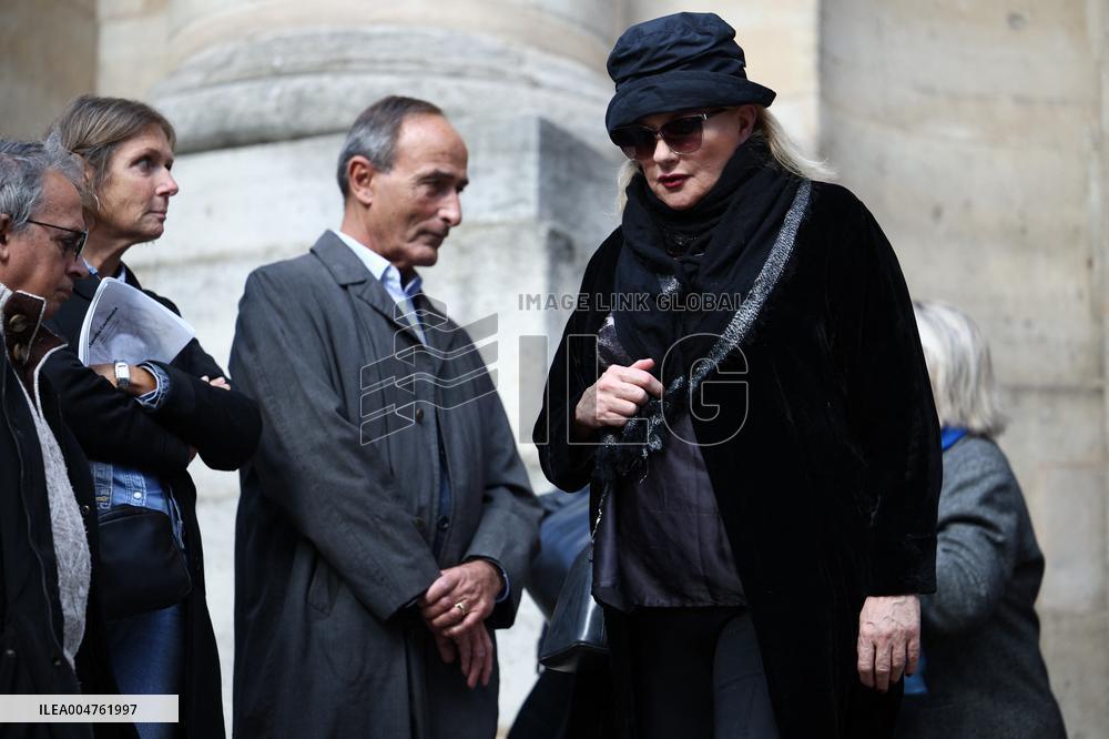 Funeral of Italo-French actress Claudia Cardinale at Saint-Roch Church - Paris