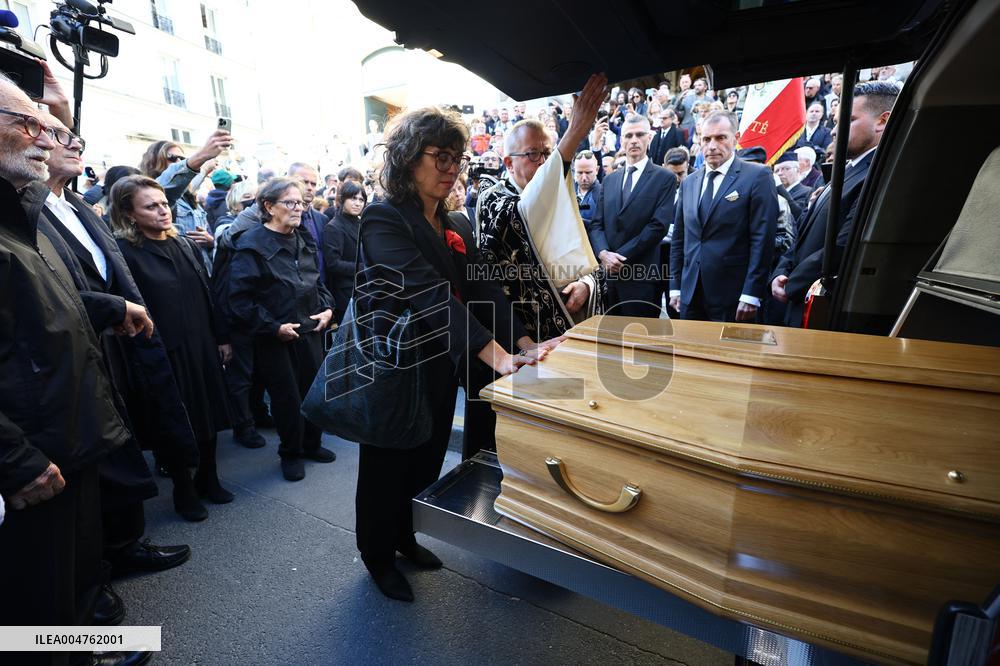 Funeral of Italo-French actress Claudia Cardinale at Saint-Roch Church - Paris