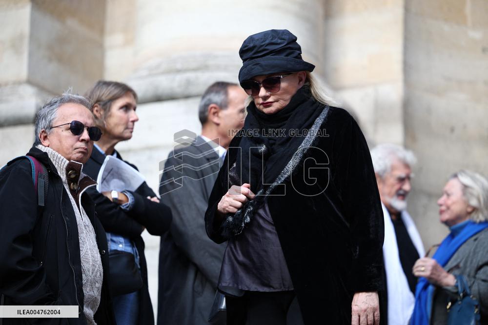 Funeral of Italo-French actress Claudia Cardinale at Saint-Roch Church - Paris