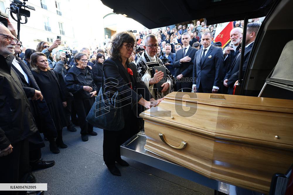 Funeral of Italo-French actress Claudia Cardinale at Saint-Roch Church - Paris