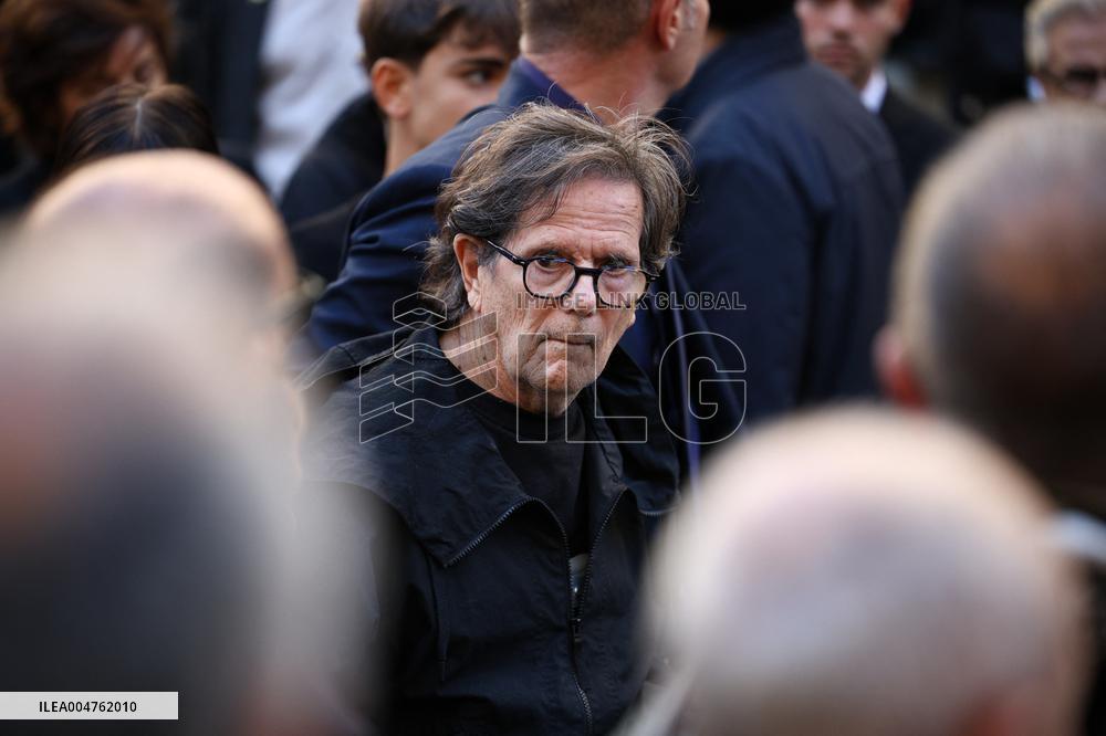 Funeral of Italo-French actress Claudia Cardinale at Saint-Roch Church - Paris