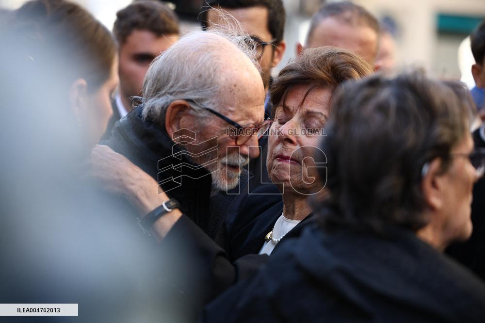 Funeral of Italo-French actress Claudia Cardinale at Saint-Roch Church - Paris