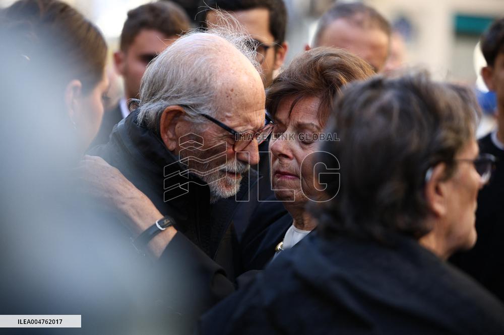 Funeral of Italo-French actress Claudia Cardinale at Saint-Roch Church - Paris