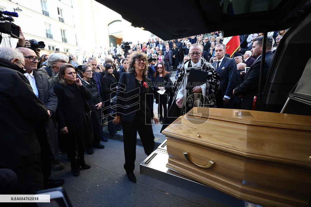 Funeral of Italo-French actress Claudia Cardinale at Saint-Roch Church - Paris