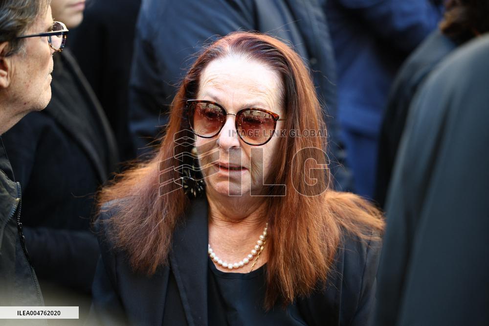 Funeral of Italo-French actress Claudia Cardinale at Saint-Roch Church - Paris