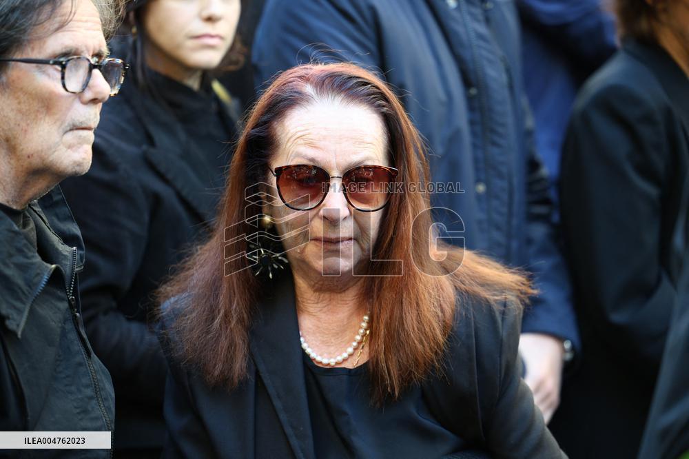 Funeral of Italo-French actress Claudia Cardinale at Saint-Roch Church - Paris