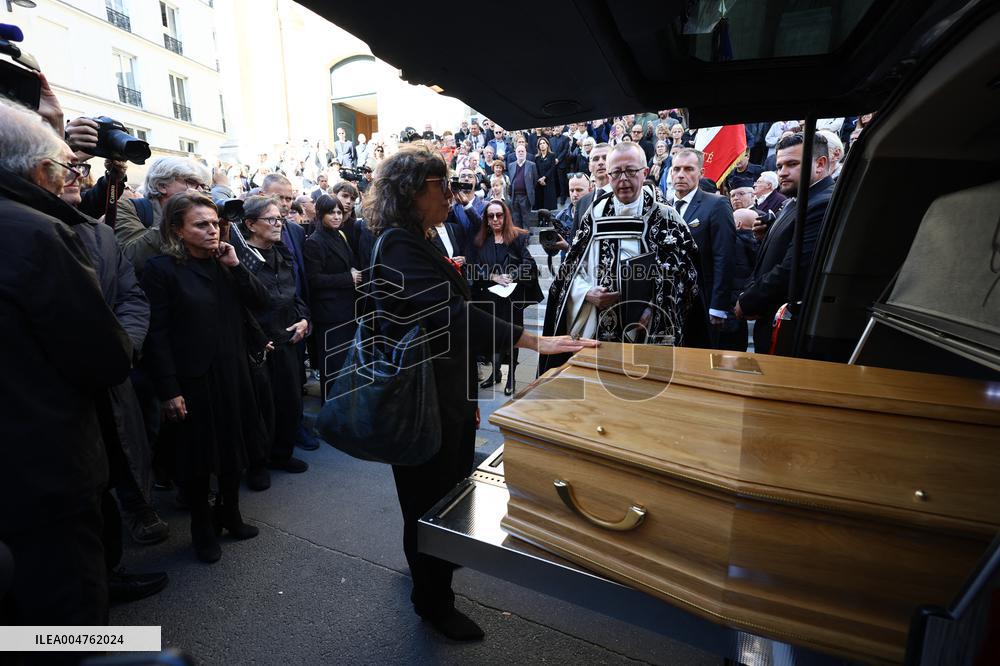 Funeral of Italo-French actress Claudia Cardinale at Saint-Roch Church - Paris
