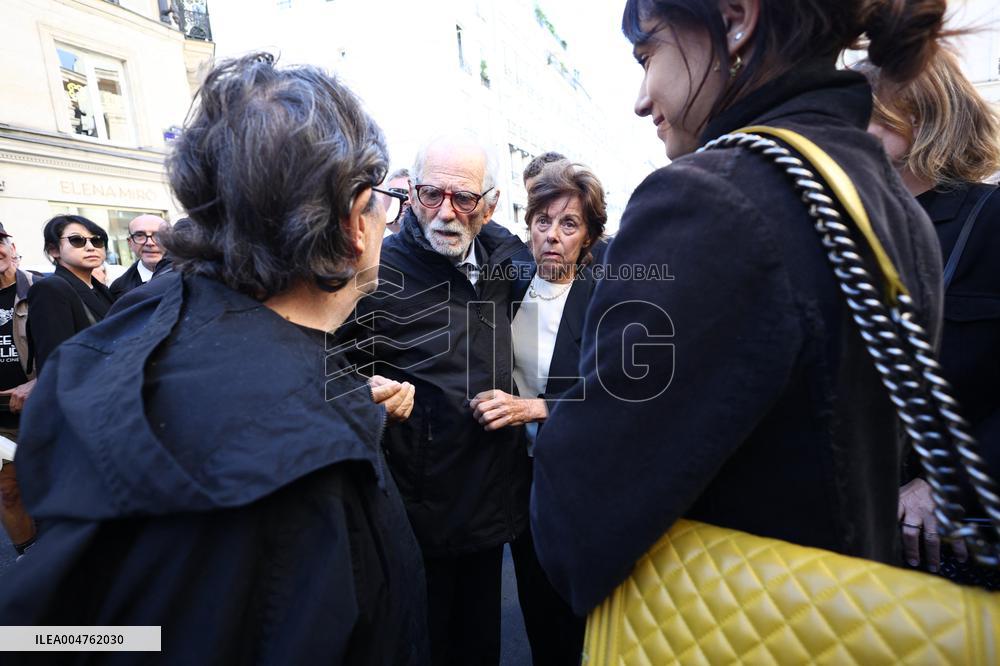 Funeral of Italo-French actress Claudia Cardinale at Saint-Roch Church - Paris