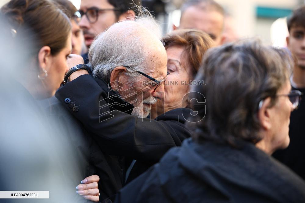 Funeral of Italo-French actress Claudia Cardinale at Saint-Roch Church - Paris