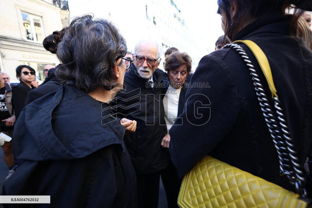 Funeral of Italo-French actress Claudia Cardinale at Saint-Roch Church - Paris