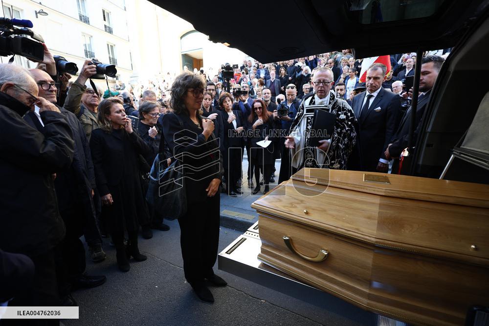 Funeral of Italo-French actress Claudia Cardinale at Saint-Roch Church - Paris