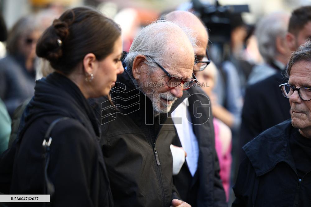 Funeral of Italo-French actress Claudia Cardinale at Saint-Roch Church - Paris