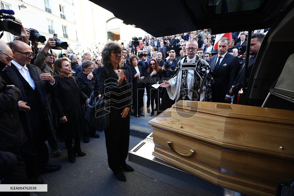 Funeral of Italo-French actress Claudia Cardinale at Saint-Roch Church - Paris