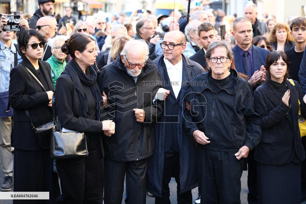 Funeral of Italo-French actress Claudia Cardinale at Saint-Roch Church - Paris