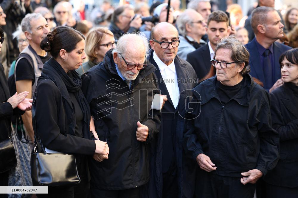 Funeral of Italo-French actress Claudia Cardinale at Saint-Roch Church - Paris