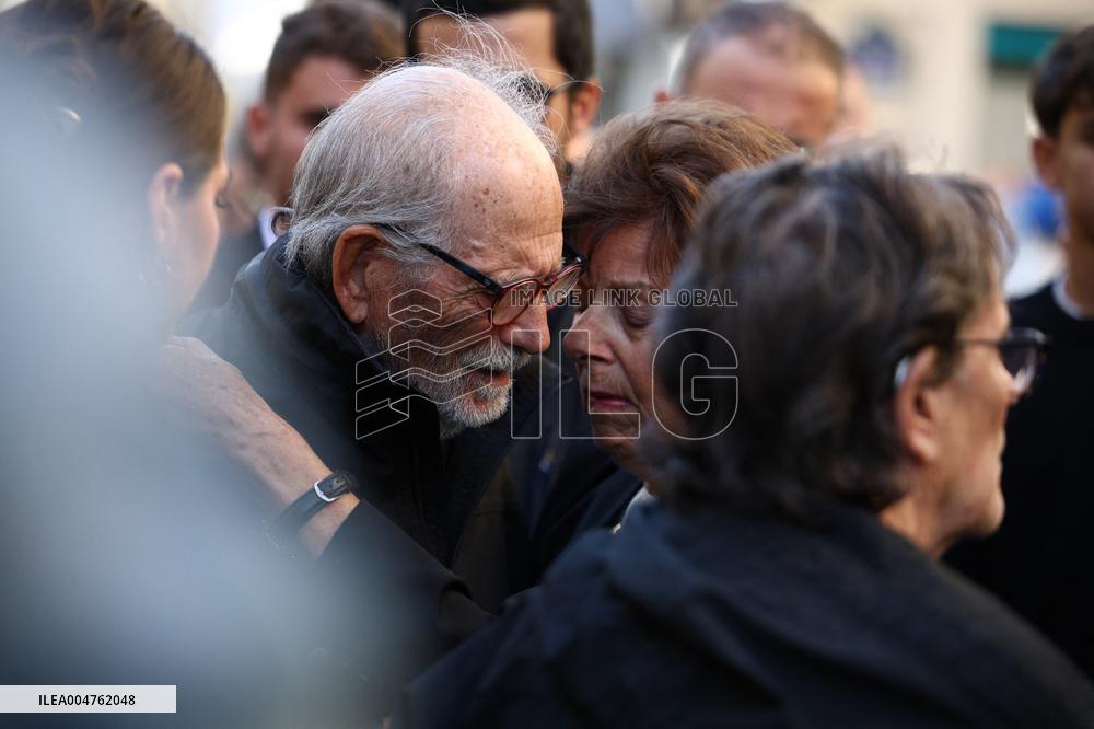 Funeral of Italo-French actress Claudia Cardinale at Saint-Roch Church - Paris