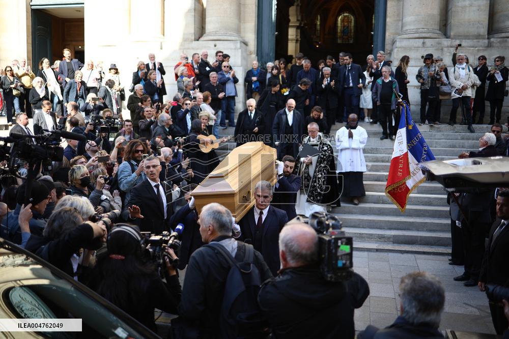 Funeral of Italo-French actress Claudia Cardinale at Saint-Roch Church - Paris