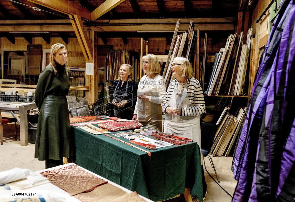 Queen Maxima Visits Practical Center for Craft Training - Netherlands