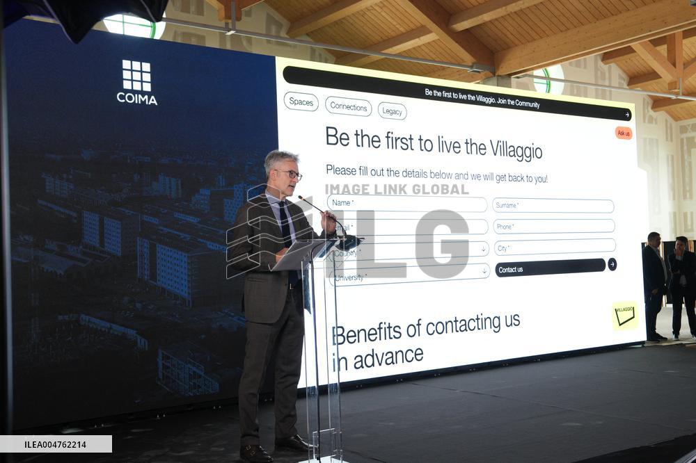 Presentation of the Cortina 2026 Olympic and Paralympic Village - Milan