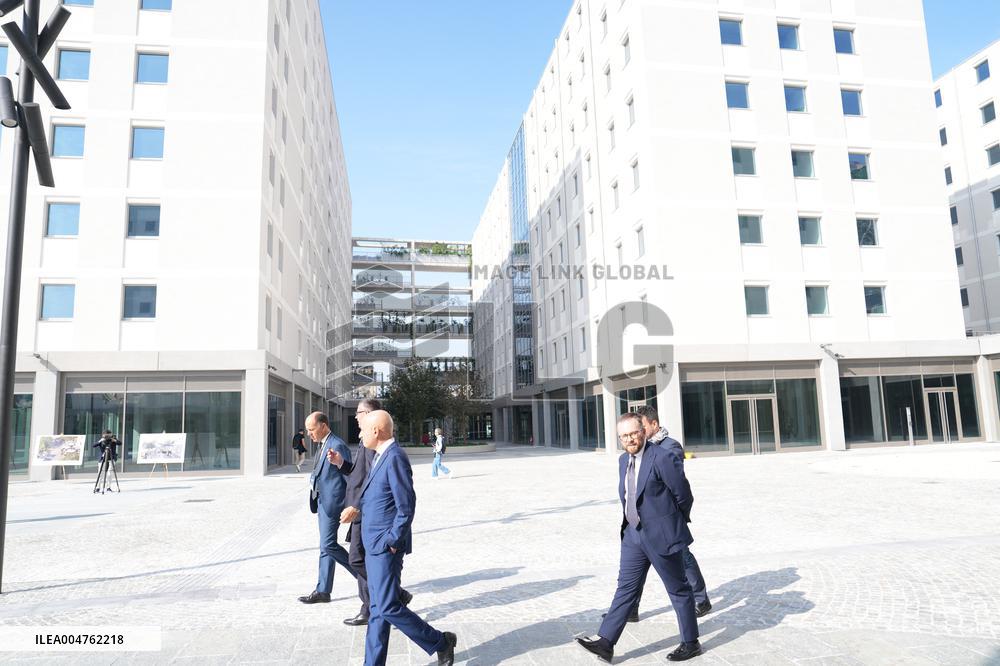 Presentation of the Cortina 2026 Olympic and Paralympic Village - Milan