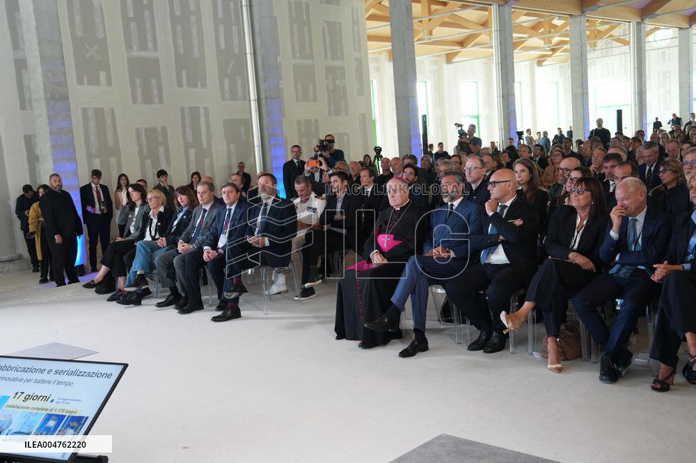 Presentation of the Cortina 2026 Olympic and Paralympic Village - Milan