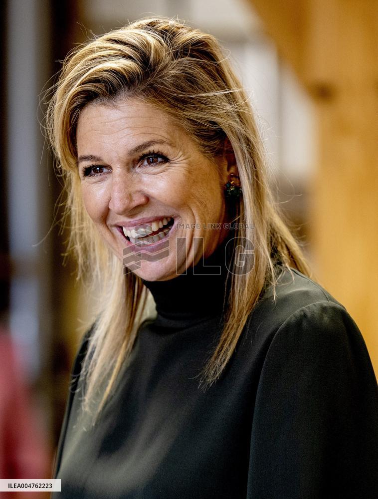 Queen Maxima Visits Practical Center for Craft Training - Netherlands