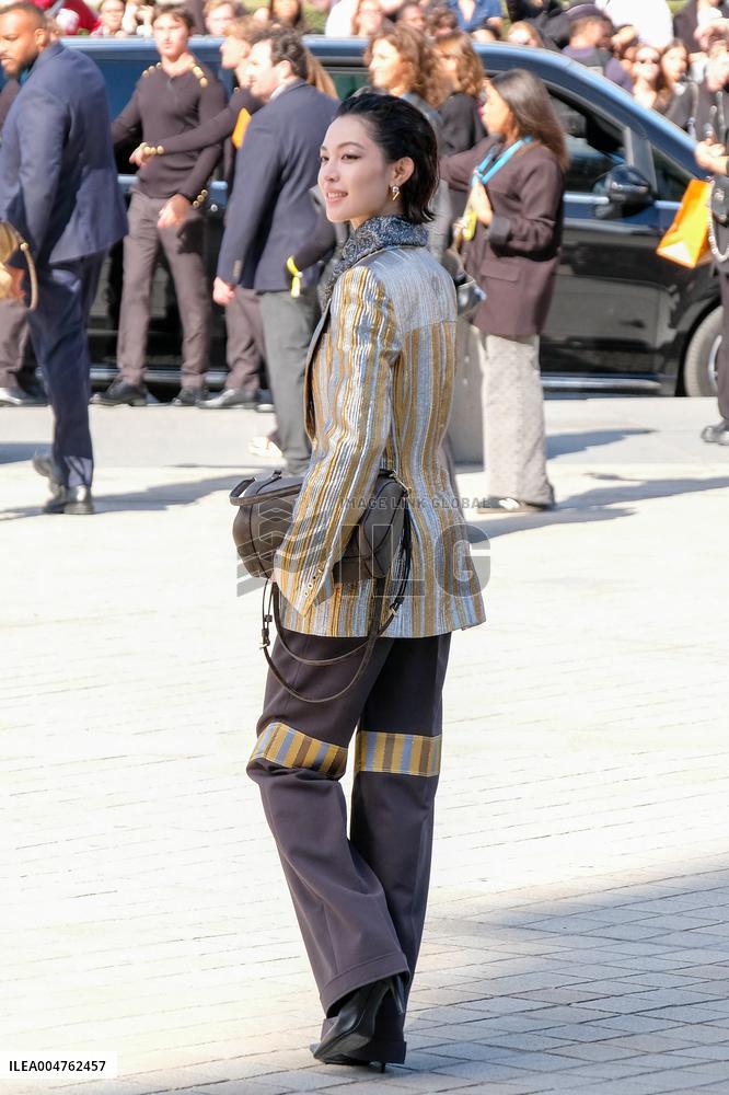 PFW - Celebs At Louis Vuitton