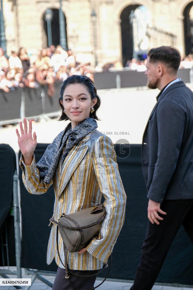 PFW - Celebs At Louis Vuitton