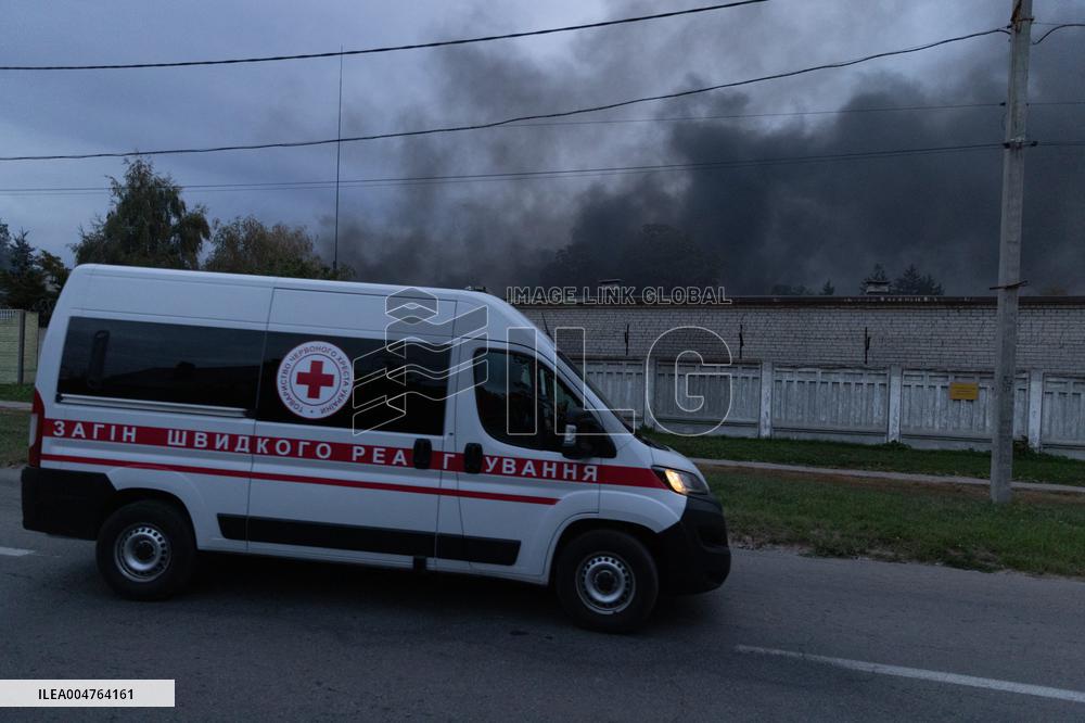Drone Strike Aftermath - Kharkiv