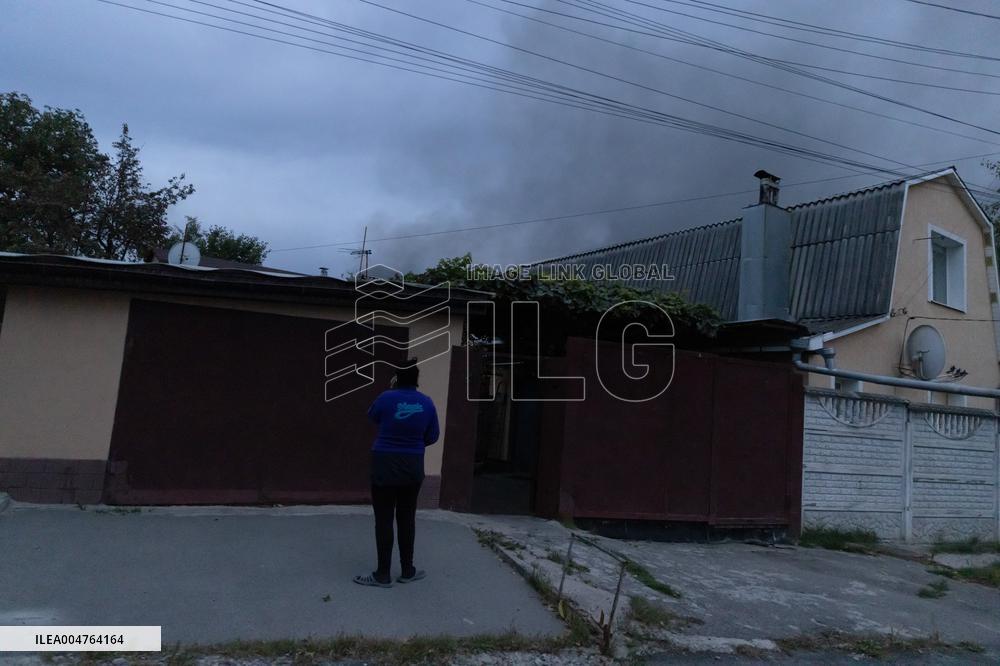 Drone Strike Aftermath - Kharkiv