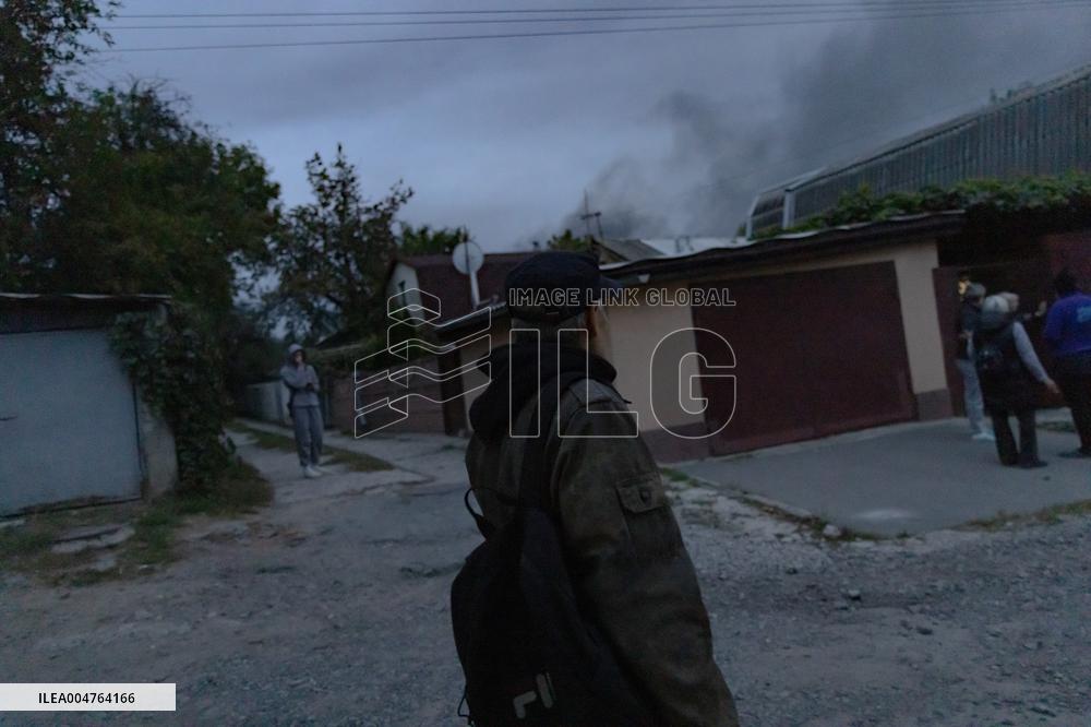 Drone Strike Aftermath - Kharkiv