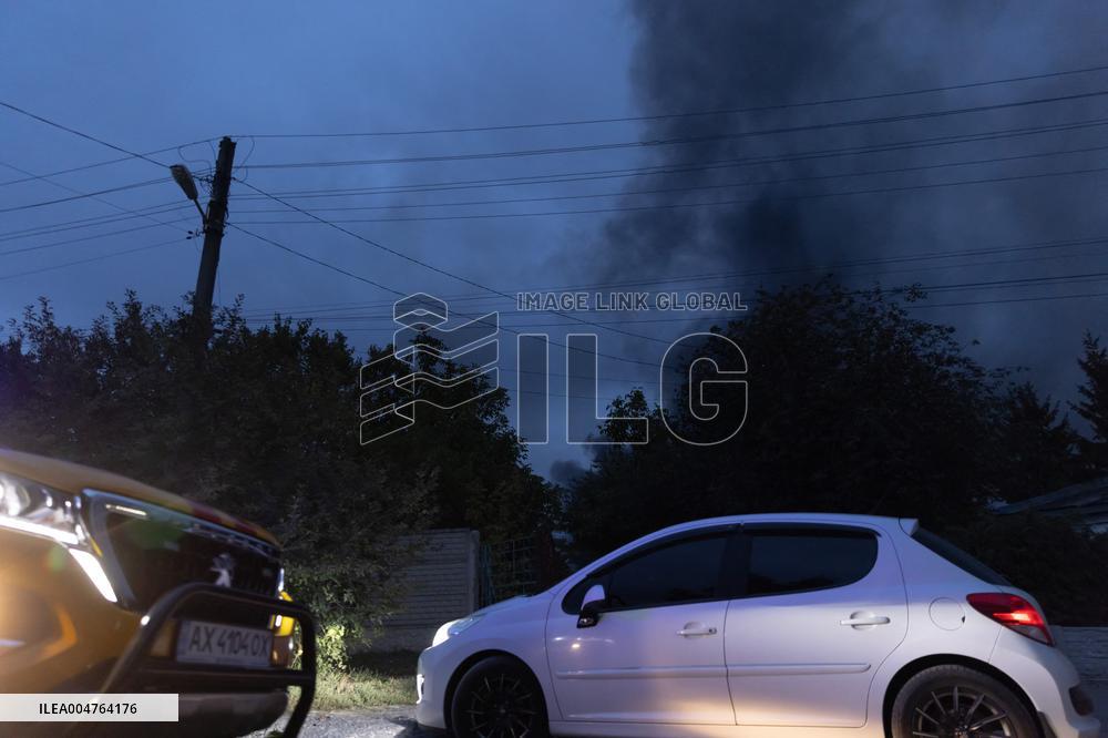 Drone Strike Aftermath - Kharkiv