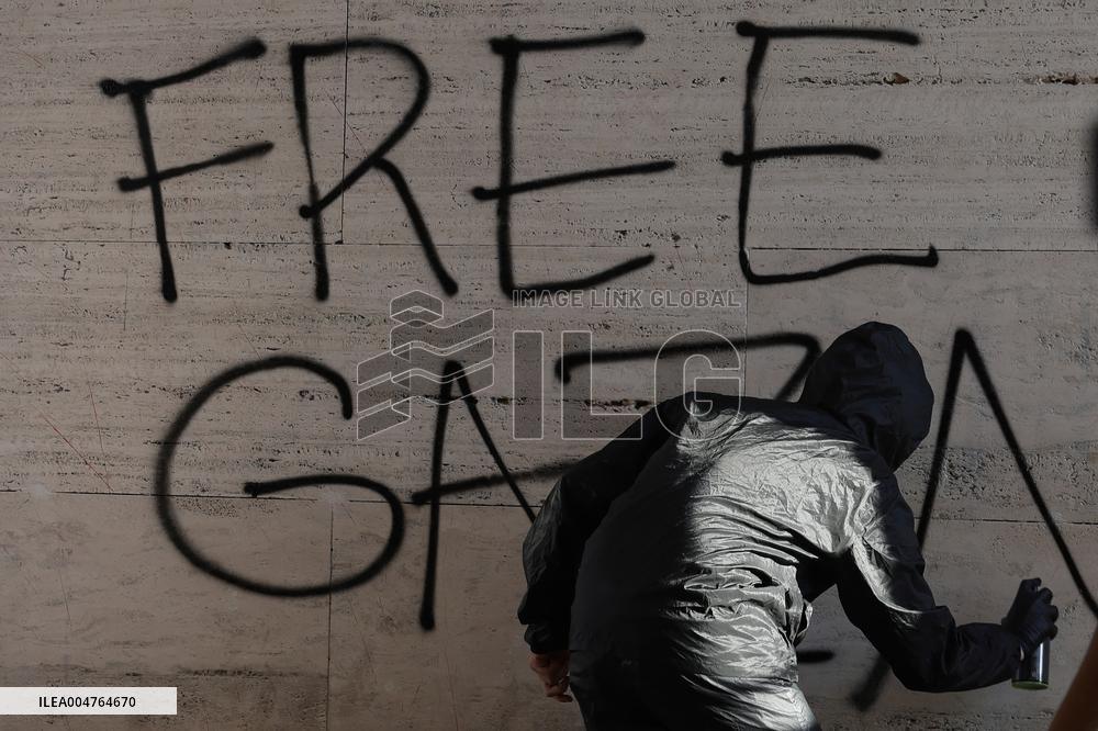 Students Demonstration to Support Palestine - Rome