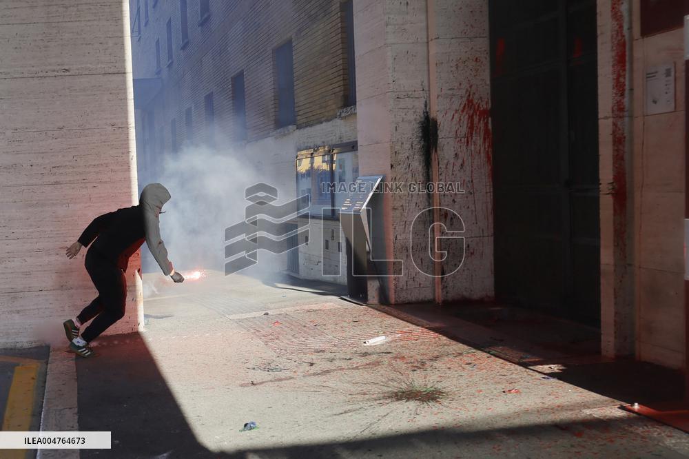Students Demonstration to Support Palestine - Rome