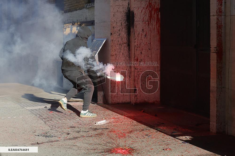 Students Demonstration to Support Palestine - Rome