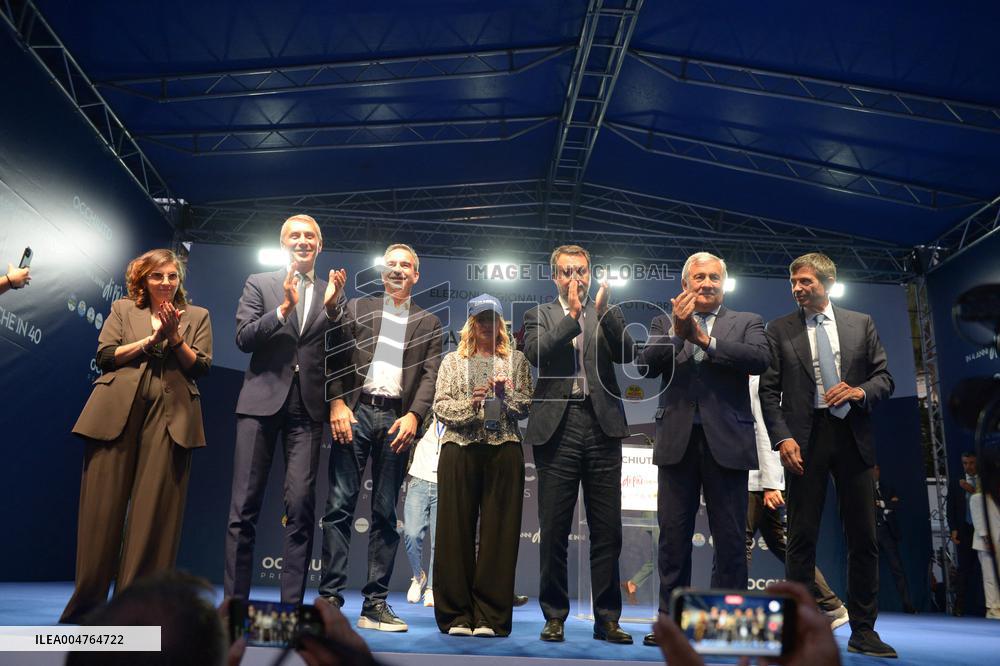 Giorgia Meloni Attends Regional Elections In Lamezia Terme - Italy