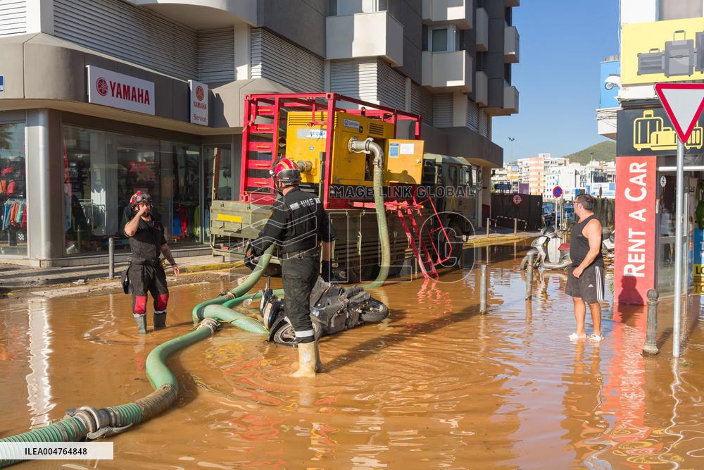 Cleanup Work In Ibiza After Floods - Spain