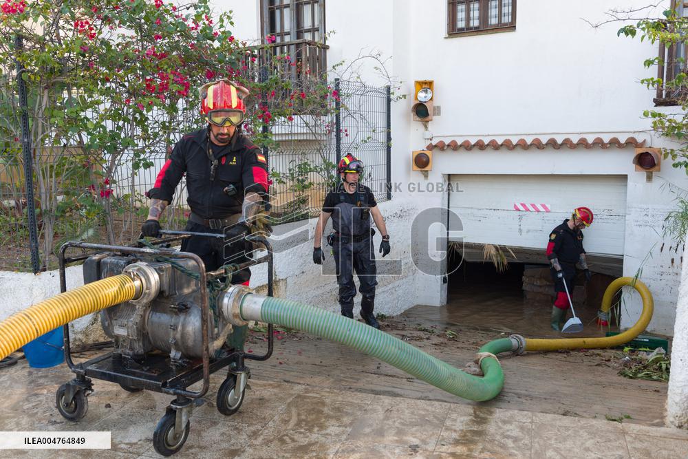Cleanup Work In Ibiza After Floods - Spain