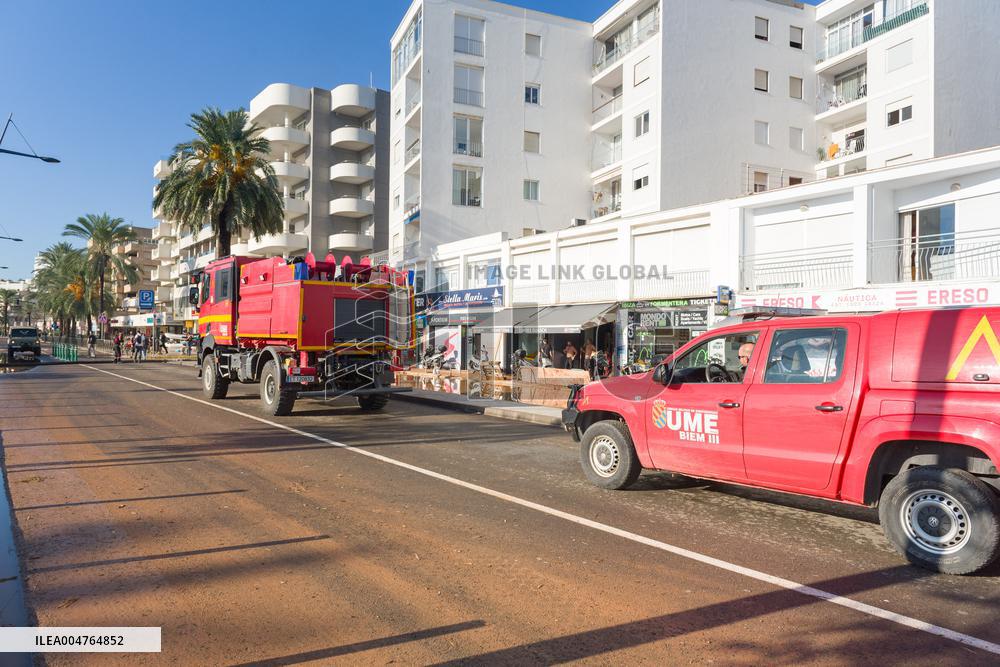 Cleanup Work In Ibiza After Floods - Spain